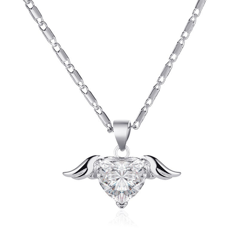Heart Wings Necklace Cold Style Creative Clavicle Chain