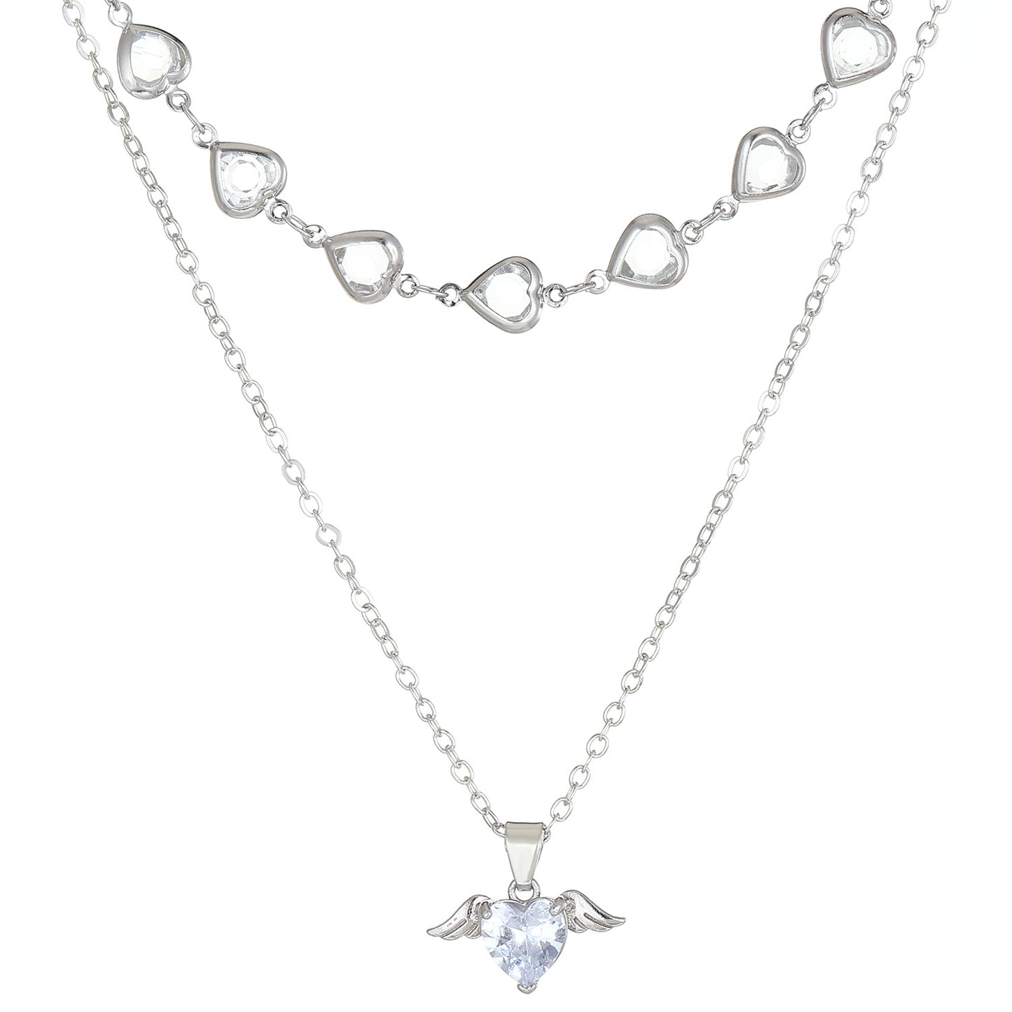 Heart Wings Necklace Cold Style Creative Clavicle Chain