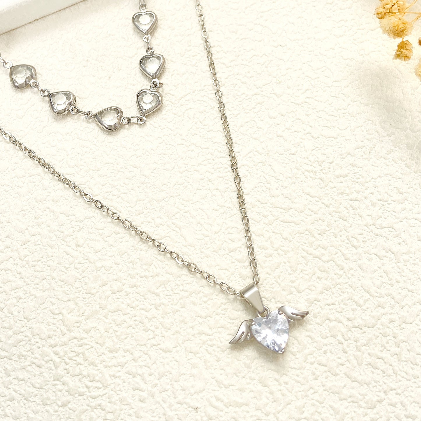 Heart Wings Necklace Cold Style Creative Clavicle Chain